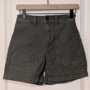 Madewell Dark Olive Women's Cargo Shorts